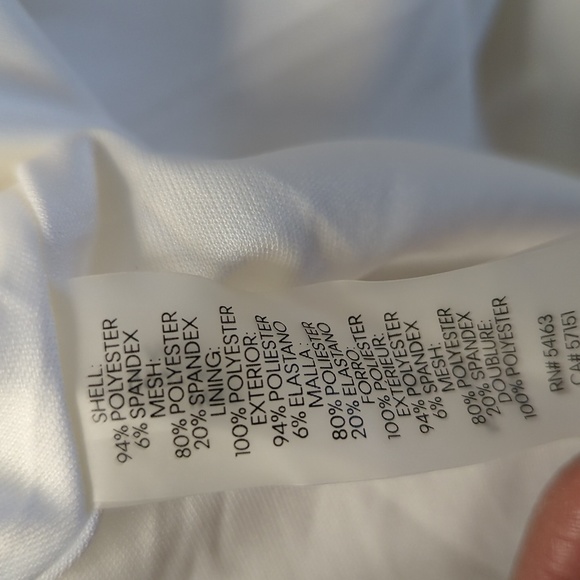 NEW Calvin Klein Short Sleeve Fit & Flare Stripe Hem Dress White 18W preppy - Picture 9 of 13